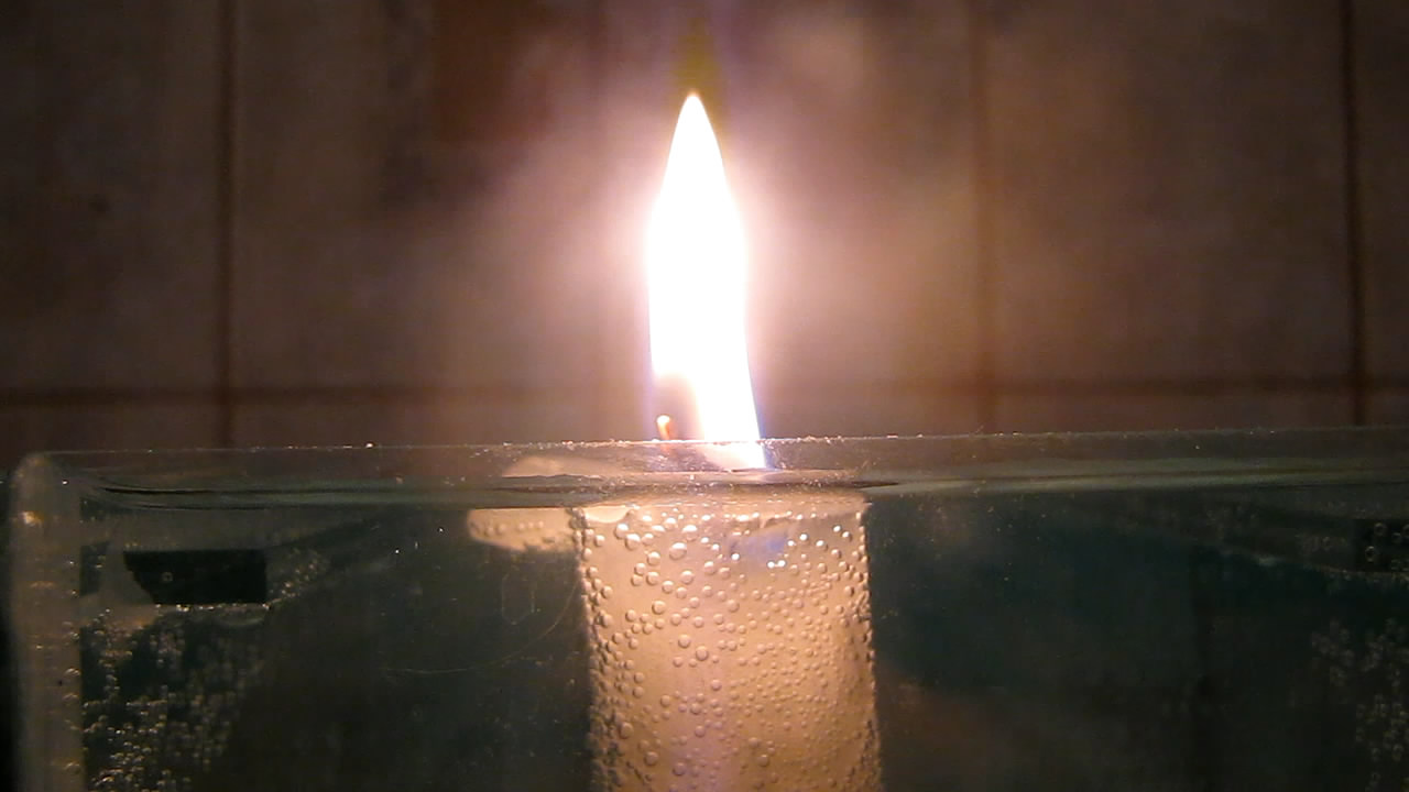    ? Does candle burn under water?